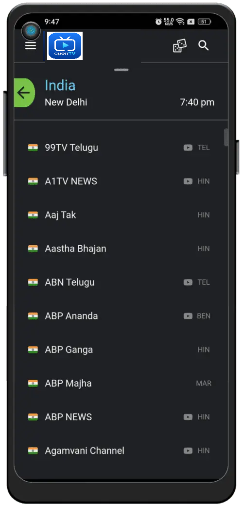 OpenTV स्क्रिनसट 2